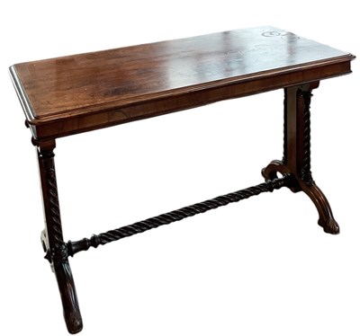 Lot 3 - A late 19th century rosewood table, with...