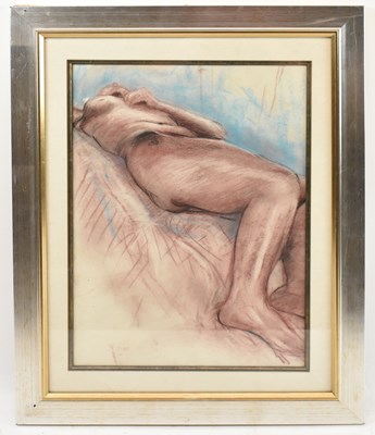 Lot 177B - ATTRIBUTED TO JOHN DRAPER; pastel of recumbent...