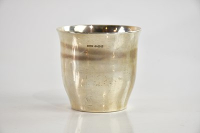 Lot 483 - GEORG JENSEN; a sterling silver beaker of...