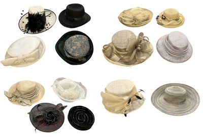 Lot 512 - WALTER WRIGHT; a lady's cream straw hat, with...