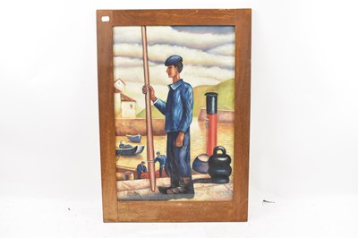 Lot 316 - UNATTRIBUTED; oil on canvas, a Basque...