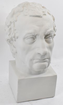 Lot 403 - AFTER DONATELLO; a large plaster bust of...