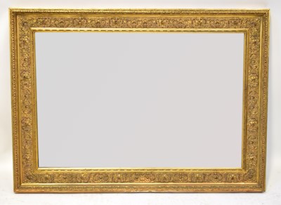 Lot 66 - A gilt framed rectangular wall mirror with...