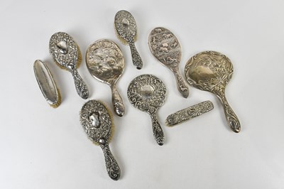 Lot 105 - An Edward VII hallmarked silver Art Nouveau...