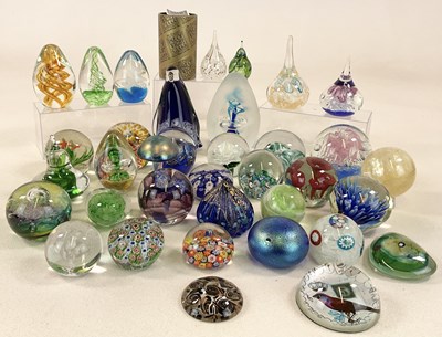 Lot 235 - A large collection of paperweights including...