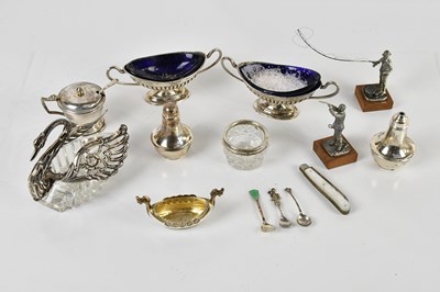 Lot 409 - A pair of late Victorian hallmarked silver...