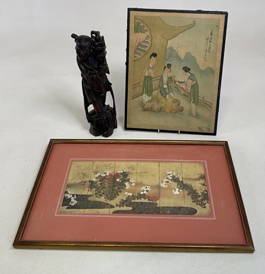 Lot 272 - An early 20th century Japanese painting on...