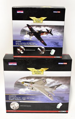 Lot 264 - CORGI; two 'The Aviation Archive' model...