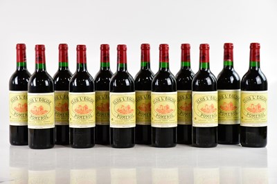 Lot 735 - RED WINE; twelve bottles Clos L'Eglise Pomerol...