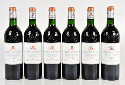 Lot 726 - RED WINE; six bottles of Chateau Pape Clement...