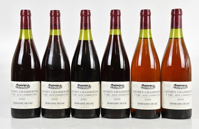 Lot 727 - RED WINE; six bottles Gevrey-Chambertin 1er...