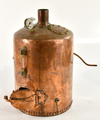 Lot 1029 - A copper steam boiler for steam engines...