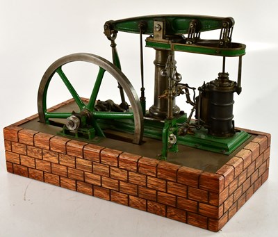 Lot 1000 - A large scratch built live steam vertical...