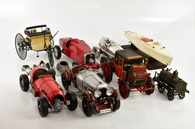 Lot 892 - SCHUCO; a clockwork Studio 1050 car, and a...