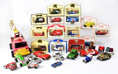 Lot 274 - A quantity of loose diecast cars, farm...