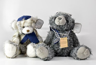 Lot 290 - SUKI; two limited edition silver tag teddy...