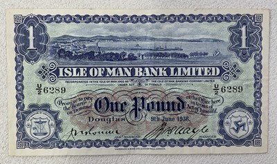 Lot 400 - ISLE OF MAN BANK LTD, DOUGLAS; a one pound...