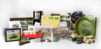 Lot 595 - A quantity of Land Rover related collectible...