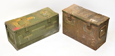 Lot 699 - A military issue P80 MkIII ammunition crate...