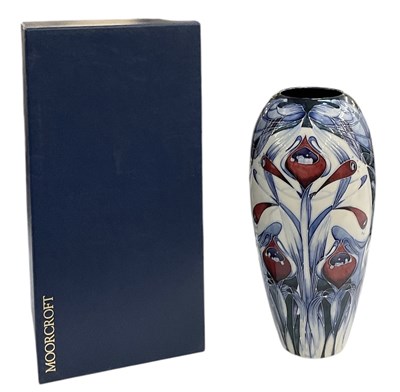 Lot 582 - EMMA BOSSONS FOR MOORCROFT; a tall limited...