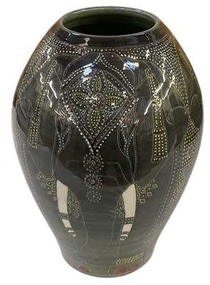 Lot 637 - DENNIS CHINAWORKS; a large bulbous form vase,...