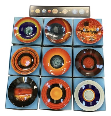 Lot 581 - ALAN CLARKE FOR POOLE POTTERY; a set of nine...