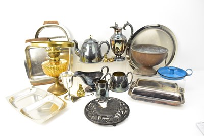 Lot 767 - A group of silver plated items including...