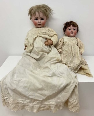 Lot 107 - SIMON & HALBIG; a porcelain headed doll, 16...