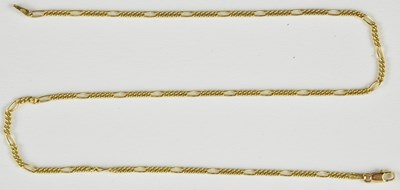 Lot 922 - A 9ct gold dainty necklace with short...