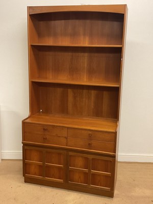 Lot 757A - NATHAN; a mid 20th century teak wall unit with...