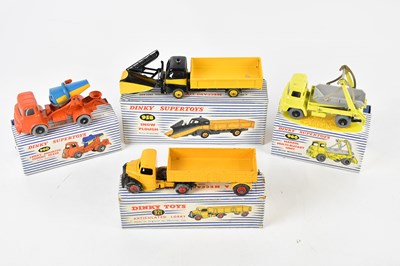 Lot 905 - DINKY SUPERTOYS; four boxed diecast vehicles...