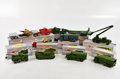 Lot 902 - DINKY SUPERTOYS; eight boxed diecast vehicles...