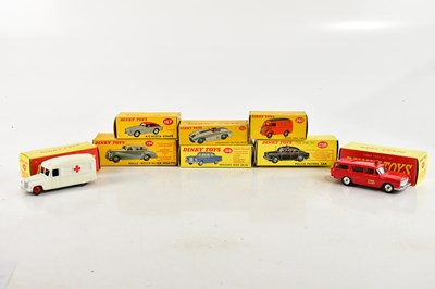 Lot 913 - DINKY TOYS; eight diecast vehicles including...