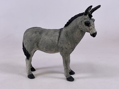 Lot 195 - JULIA HULME; a pottery sculpture of a donkey,...