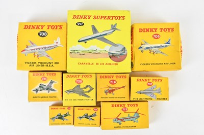 Lot 910 - DINKY TOYS; ten boxed diecast models of...