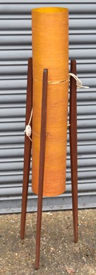 Lot 75 - An Atomic fibreglass floor standing lamp.