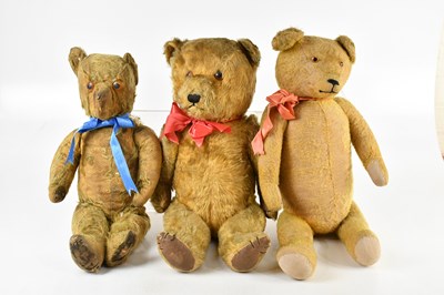 Lot 956 - Three large vintage plush bears.