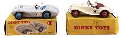 Lot 564 - DINKY TOYS; a boxed Aston Martin DB3 Sports...