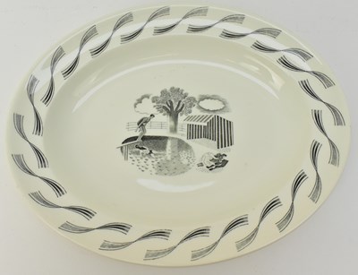 Lot 585 - ERIC RAVILIOUS FOR WEDGWOOD; an oval meat...