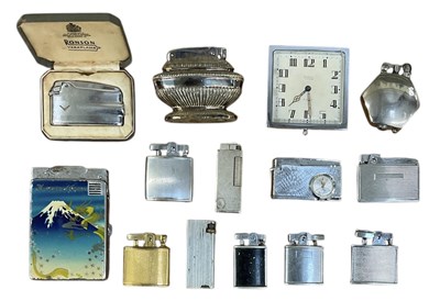 Lot 396 - A collection of lighters and table lighters...