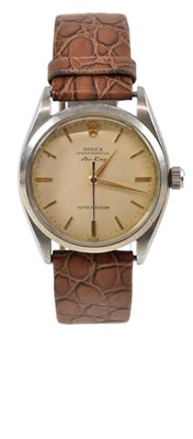 Lot 1002 - ROLEX: a gentleman's stainless steel Oyster...