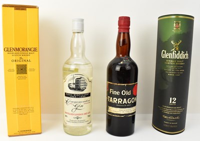 Lot 163 - Four bottles of spirits comprising...