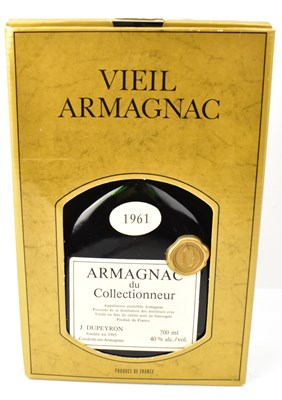 Lot 137 - ARMAGNAC;  boxed bottle of 1961 Armagnac du...