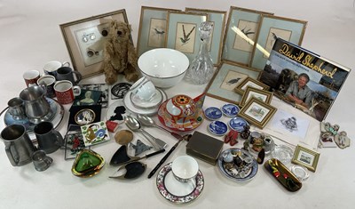 Lot 53 - Two boxes of various items including a set of...