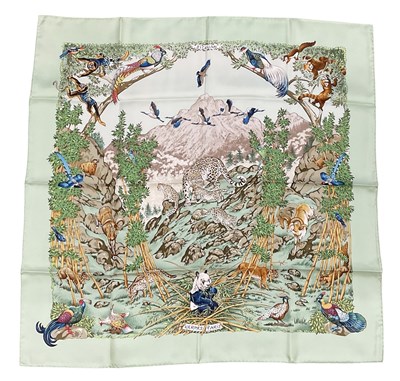 Lot 514 - IN THE STYLE OF HERMÈS; a vintage silk scarf, '...