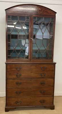 Lot 770 - An early 19th century mahogany secretaire...