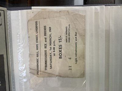 Lot 408 - A collection of concert ticket stubs to...