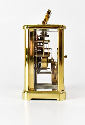 Lot 185 - AUGUST SCHATZ & SONS; a brass-cased carriage...