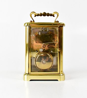 Lot 185 - AUGUST SCHATZ & SONS; a brass-cased carriage...