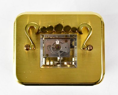 Lot 185 - AUGUST SCHATZ & SONS; a brass-cased carriage...